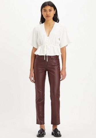 Levi's - Jeans 724™ Coated Straight - Kastanje - Katoen