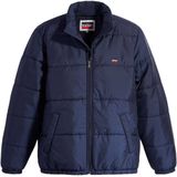 Levi's Peacoat Jas - Navy - Heren - Polyester - Steekzakken - Opstaande Kraag