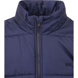 Levi's Peacoat Jas - Navy - Heren - Polyester - Steekzakken - Opstaande Kraag