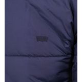 Levi's Peacoat Jas - Navy - Heren - Polyester - Steekzakken - Opstaande Kraag