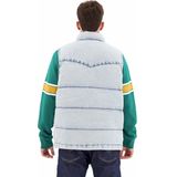 LEVI'S - Bodywarmer - Lichtblauw - Katoen - Kort - Zonder Kraag