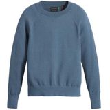 Dockers - High-Waisted Flared Chino - Blauw - 68% Katoen, 29% Hennep, 3% Elastaan