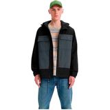 LEVI'S - Jas - Zwart - Polyester - Met Kap, Kort