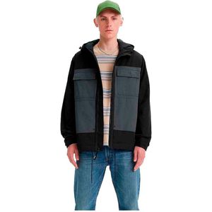 LEVI'S - Jas - Zwart - Polyester - Met Kap, Kort