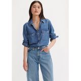 Blouse - Effen - Lyocell - Lange Mouw - Wijde Pasvorm