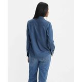 Overhemd - Denim - Blauw - 100% Katoen - Lange Mouwen