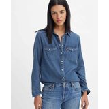 Overhemd - Denim - Blauw - 100% Katoen - Lange Mouwen