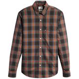 Levi's - Sunset 1 Pocket - Overhemd - Zwart Rood - Regular Fit - 100% Katoen