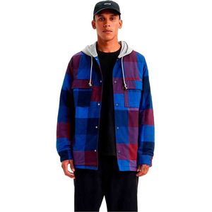 LEVI'S - Geruit Jasje met Kap - Blauw/Rood - Katoen