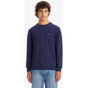 Levi's - A7207-0002 Pullover - Marineblauw - Katoen - Lange Mouwen