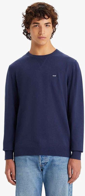 Levi's - A7207-0002 Pullover - Marineblauw - Katoen - Lange Mouwen
