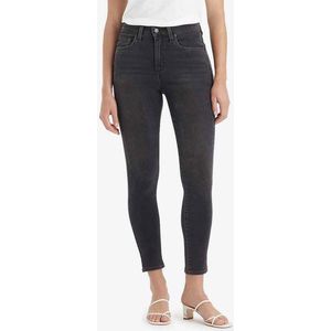 Jeans - Hoge Taille - Skinny Leg - Zwart - 97% Katoen 3% Elastaan