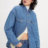 LEVI'S - Nola - Oversized Hemd - Blauw - 100% Katoen