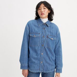 LEVI'S - Nola - Oversized Hemd - Blauw - 100% Katoen