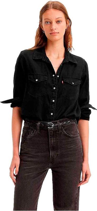 Levi's - ESSENTIAL WESTERN GOING STEADY 4 - T-shirt - Zwart - Dames