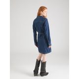 Levi's - A7592-0000 Flynn Jurk - Blauw - Katoen - Denim - Lange Mouwen