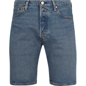 Short in jeans 501® LEVI'S. Katoen materiaal. Maten 38 (US) - 54 (EU). Blauw kleur