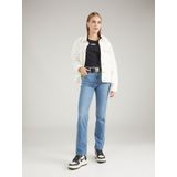 Levi's - 724 High Rise Straight - Damesjeans - Blauw - Lyocell Tencel, Stellar Stretch