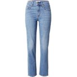 Levi's - 724 High Rise Straight - Damesjeans - Blauw - Lyocell Tencel, Stellar Stretch