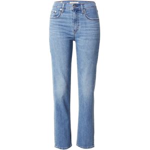 Levi's - 724 High Rise Straight - Damesjeans - Blauw - Lyocell Tencel, Stellar Stretch