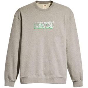 Levi's RELAXD Graphic Crew Greys, Ssnl Headline Logo C, XL