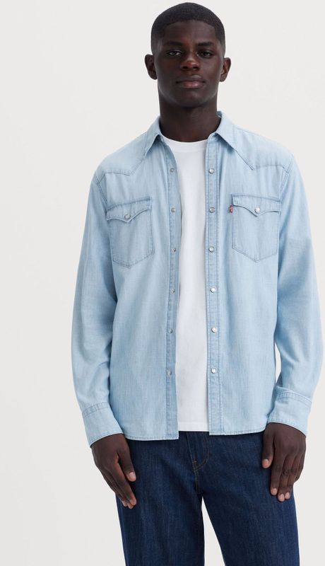 Levi's - Barstow Standard Fit - Overhemd - Lichtblauw - Katoen