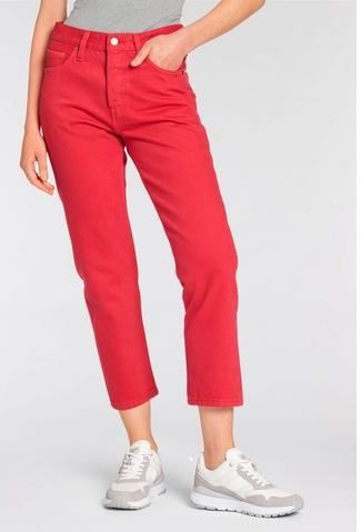 Levi's - 501 Crop - Jeans - Script Red - 27W / 28L