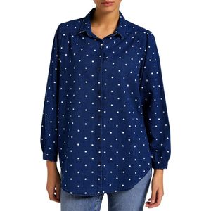 Lee - Polkadot Long Sleeve Shirt - Wit - Katoen