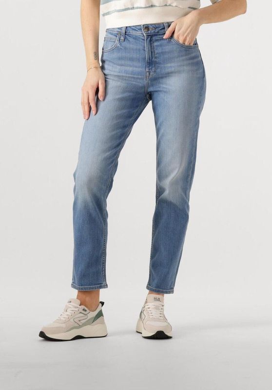 Lee - Carol - Spijkerbroek - Mintblue - 369-grams Denim, Hoge Taille, Cropped Model