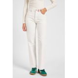 Lee Rider Classic broek voor dames, wit, 24W x 31L