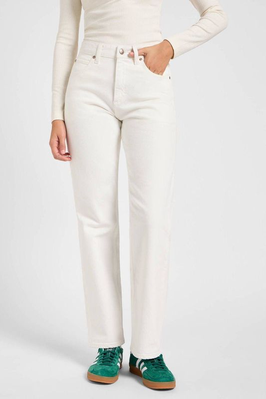Lee Rider Classic broek voor dames, wit, 24W x 31L