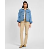 Lee - Sherpa Lined Denim Jacket - Tussenjas - Blauw - Katoen/Polyester