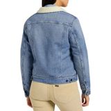 Lee - Sherpa Lined Denim Jacket - Tussenjas - Blauw - Katoen/Polyester