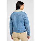 Lee - Sherpa Lined Denim Jacket - Tussenjas - Blauw - Katoen/Polyester
