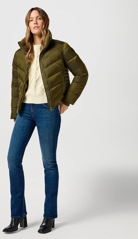 Wrangler - Short Puffer Jacket - Jas - Gevuld met Sorona-vulling - Regular Fit