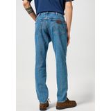 River - Jeans - Blauw - Katoen - Regular Tapered Fit