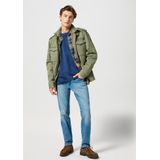 River - Jeans - Blauw - Katoen - Regular Tapered Fit