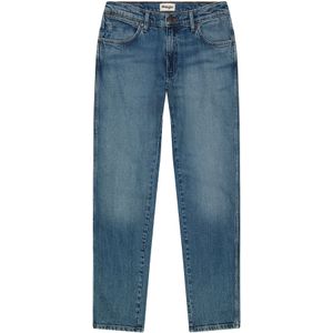 River - Jeans - Blauw - Katoen - Regular Tapered Fit