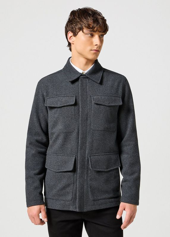 Wrangler - Jacket - Charcoal Heather - Heren Jassen