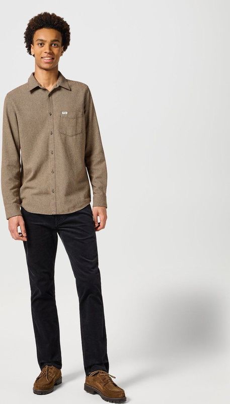 Wrangler - Greensboro - Heren Regular-fit Corduroy - Black