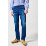 Wrangler - Greensboro II - Jeans - Blauw - 94% Katoen, Regular Fit
