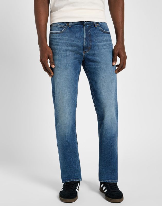 Lee - X Straight - Jeans - Middenblauw - 20% Gerecycled Katoen