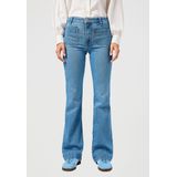 Wrangler Dames Flare Jeans, Velvet Sky, 24W x 32L