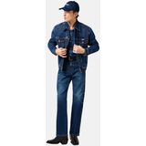 Wrangler - Classic Jas - Donkerblauw - Licht Elastisch Denim - Normale Pasvorm
