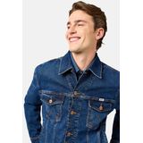 Wrangler - Classic Jas - Donkerblauw - Licht Elastisch Denim