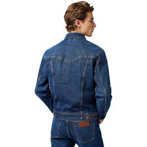 Wrangler - Classic Jas - Donkerblauw - Licht Elastisch Denim