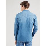 Wrangler - Overhemd - Denim - Blauw - Lange Mouwen