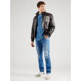 Wrangler - Overhemd - Denim - Blauw - Lange Mouwen