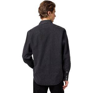 Wrangler - Denim Western Shirt - Blauw - Katoen