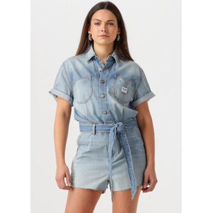 Lee - Blauwe Casual Jumpsuit met Zakken voor Dames - Denim